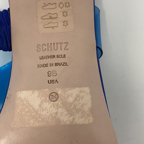 Schutz Taina Blue‎ kitten heels size 9B - Picture 10 of 10